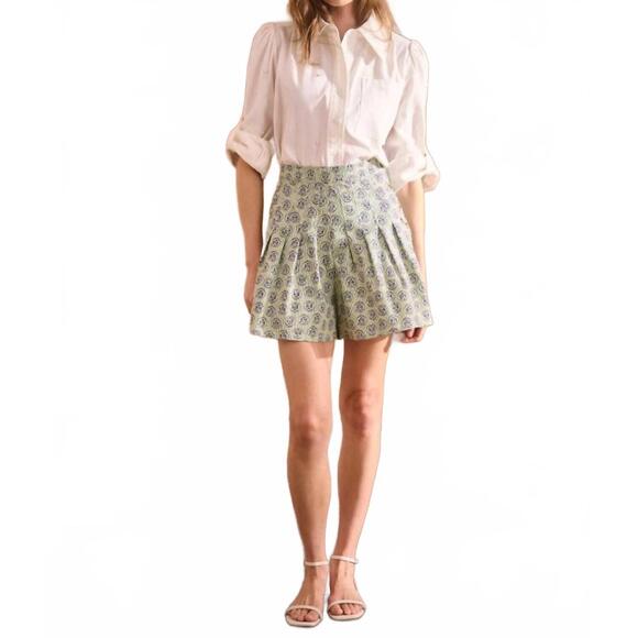 NEW HUNTER BELL willa shorts in navy bird block - Picture 3 of 4